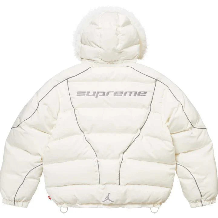 Supreme Jordan Puffer Jacket White