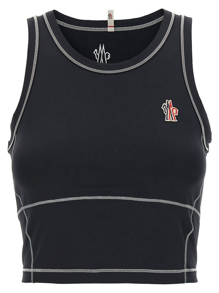 Moncler Grenoble Women Logo Patch Sporty Top