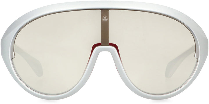 MONCLER Oval Contrast Sunglasses - 136 MM Lens Size