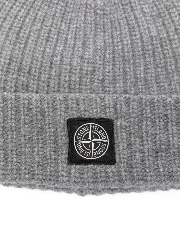 STONE ISLAND Lightweight Wool Knit Beanie for Men