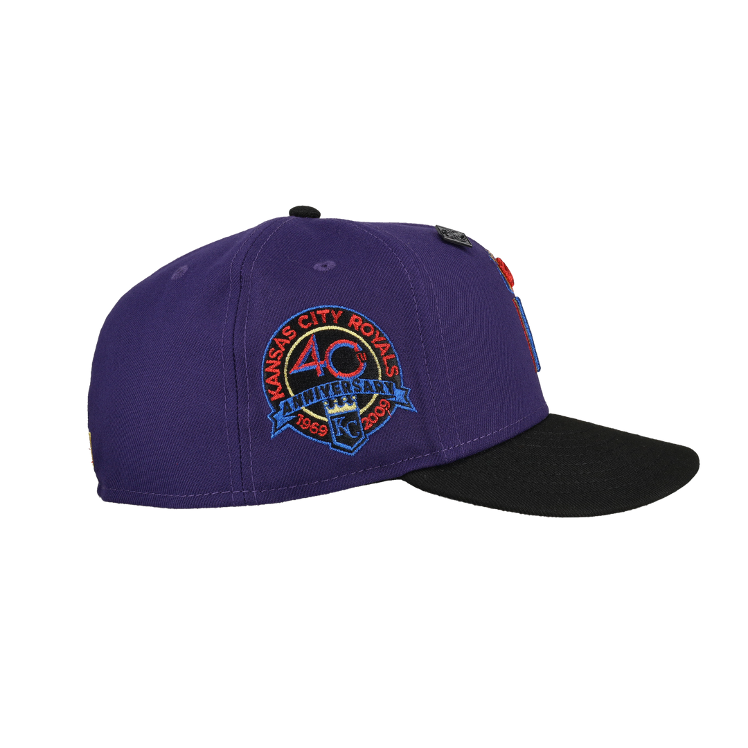 Kansas City Royals Trippy 40th Anniversary Patch 59Fifty Fitted Hat
