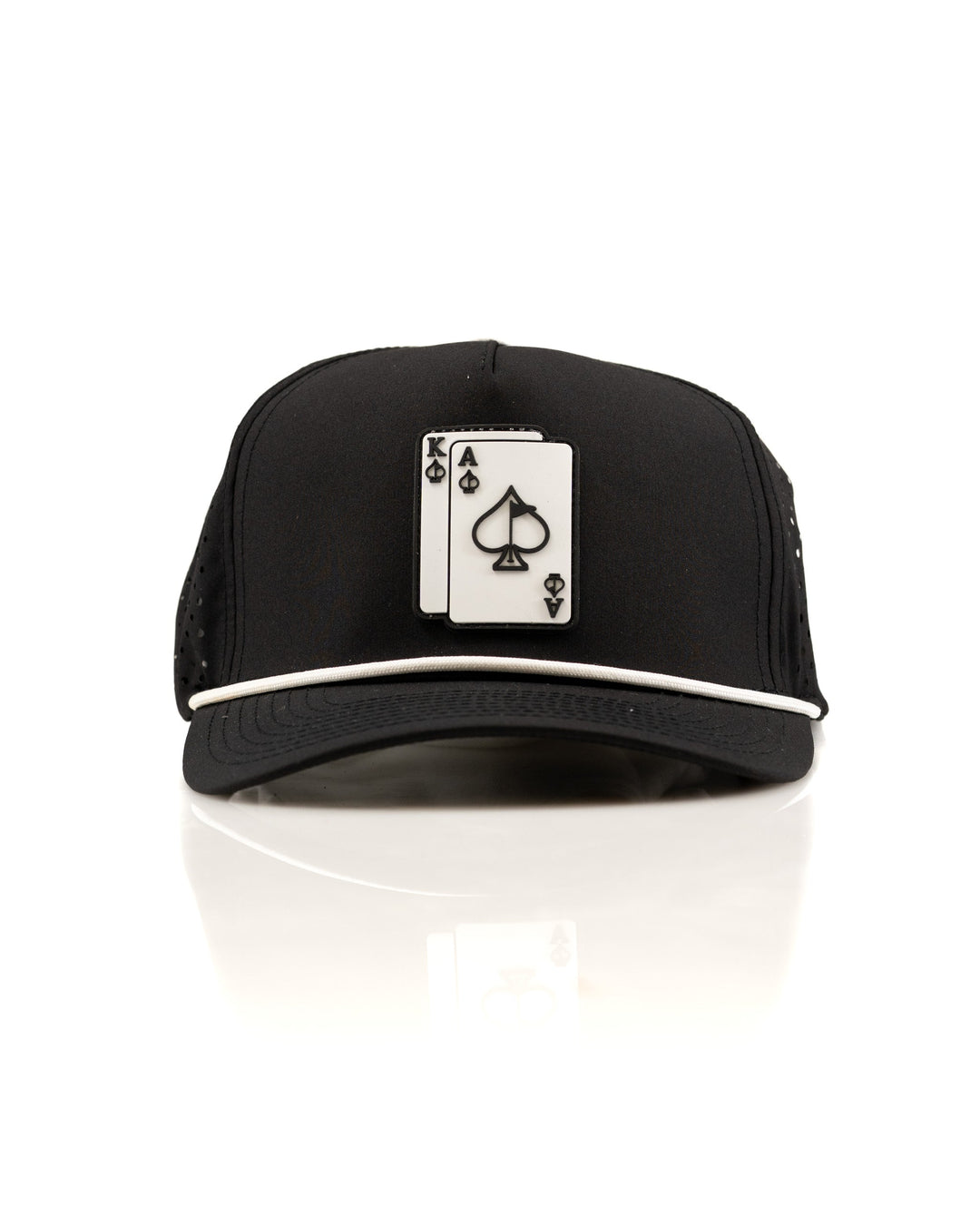 Ace/King Black - Perforated Rope Hat