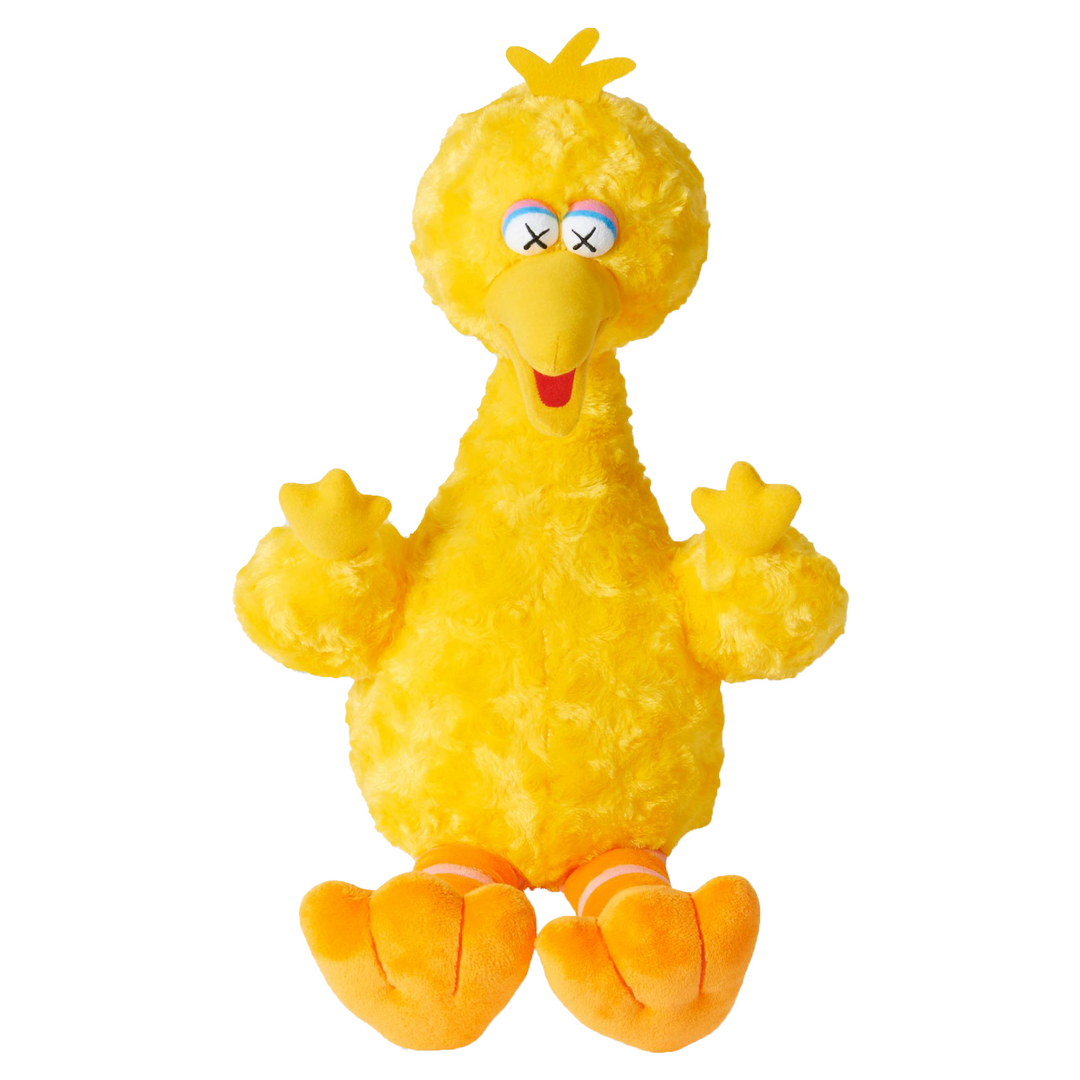 KAWS Sesame Street Uniqlo Big Bird Plush Toy Yellow