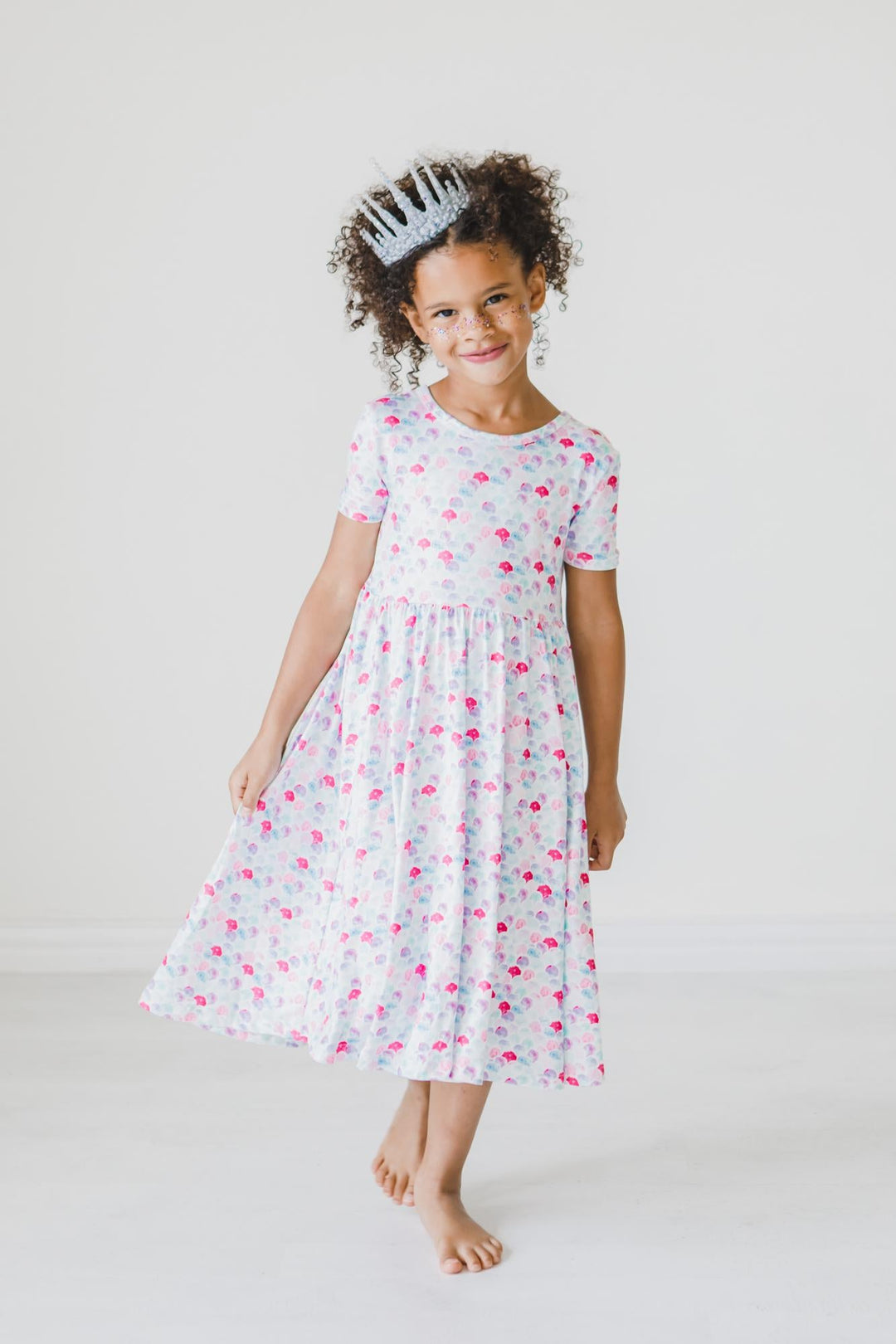 Mermaid Scales S/S Pocket Twirl Dress