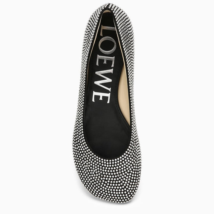 Loewe Ballerina Toy Black Leather And Rhinestones Women