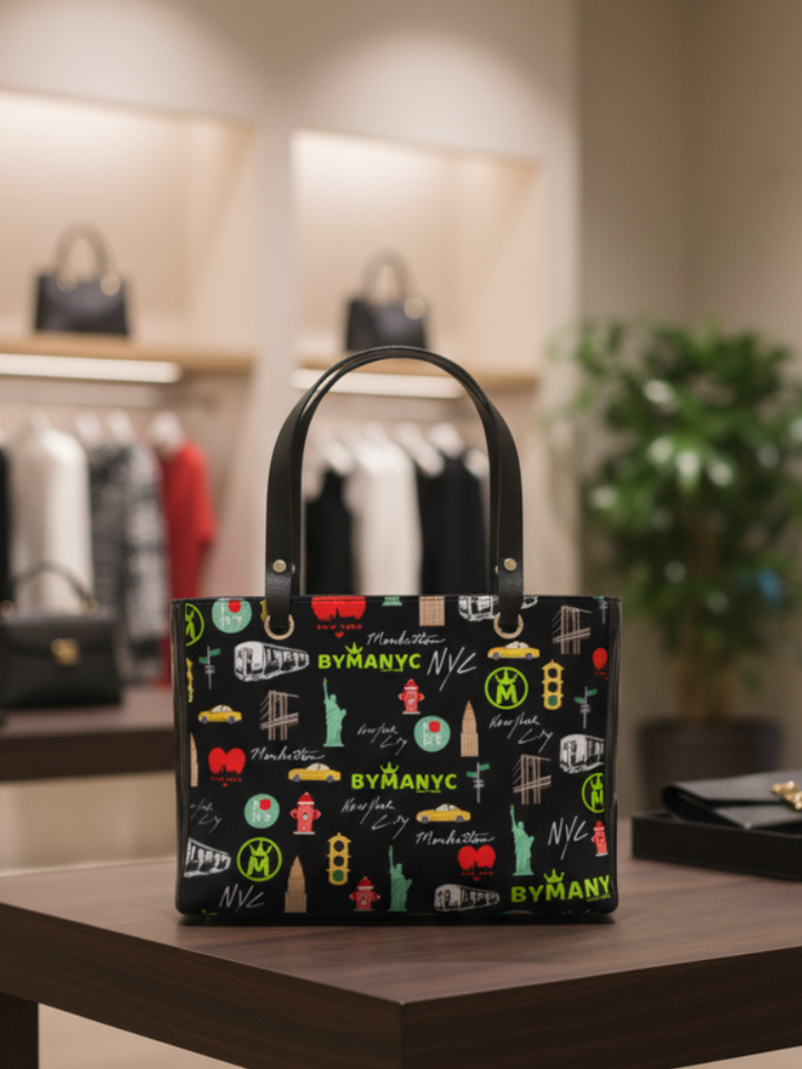 LA VIE EN ROSE Manhattan Handbag BYMANYC ® New York Vegan Elegance