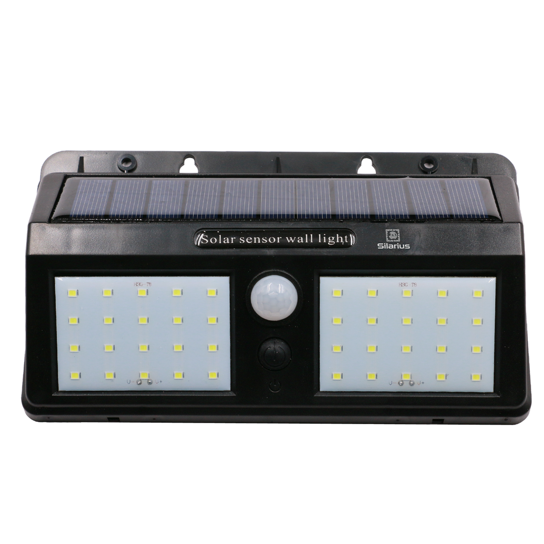 Silarius SIL-SOLARMOTION9 IP65 Solar PIR Motion detect light w/ Solar panel: 9V 1.3W