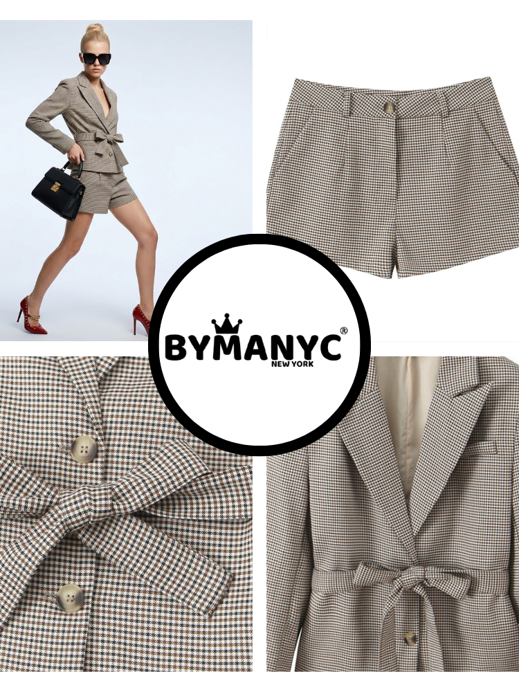 LEXINGTON Plaid Jacket &amp; Shorts Set Prêt-à-Porter BYMANYC ® New York