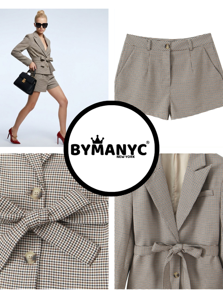 LEXINGTON Plaid Jacket &amp; Shorts Set Prêt-à-Porter BYMANYC ® New York