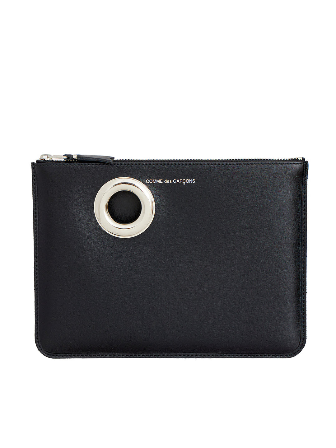 COMME DES GARÇONS WALLET Medium Eyelet Leather Pouch Handbag