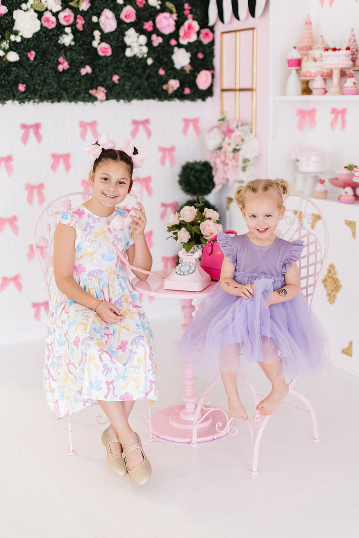 Lavender Shimmer Tutu Dress