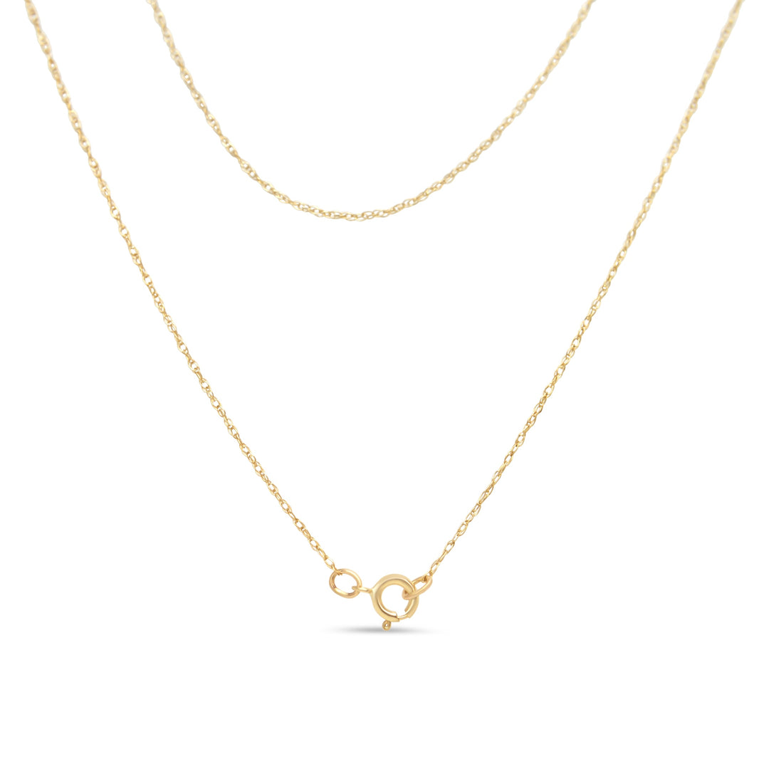 14K Yellow Gold Plated .925 Sterling Silver 1/4 Cttw Round and Baguette-Cut Diamond Composite Heart 18" Pendant Necklace (H-I Color, SI2-I1 Clarity)