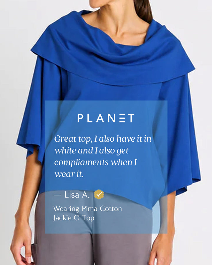 Pima Cotton Jackie O Top - Mint