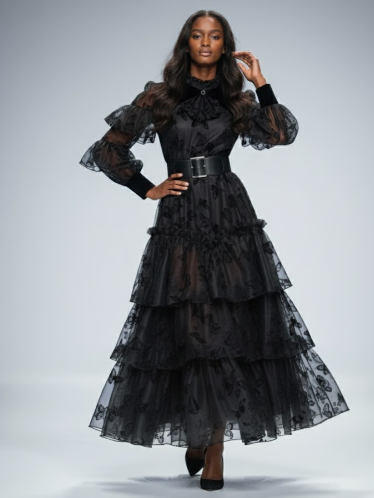 Long Black Party Dress LITTLE ITALY: Prêt-à-Porter Line BYMANYC ® New York