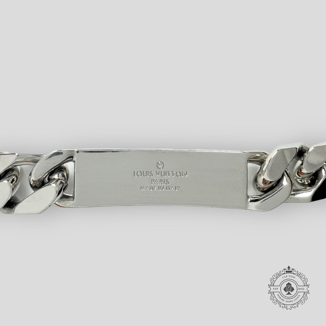 Louis Vuitton Monogram Chain Bracelet in Silver