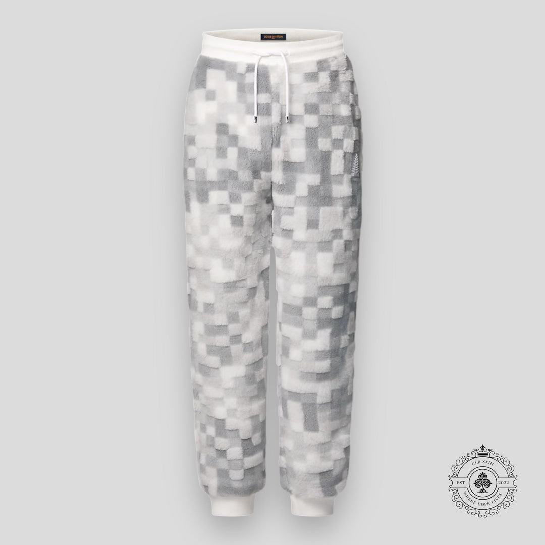 Louis Vuitton Fleece Pants in Grey