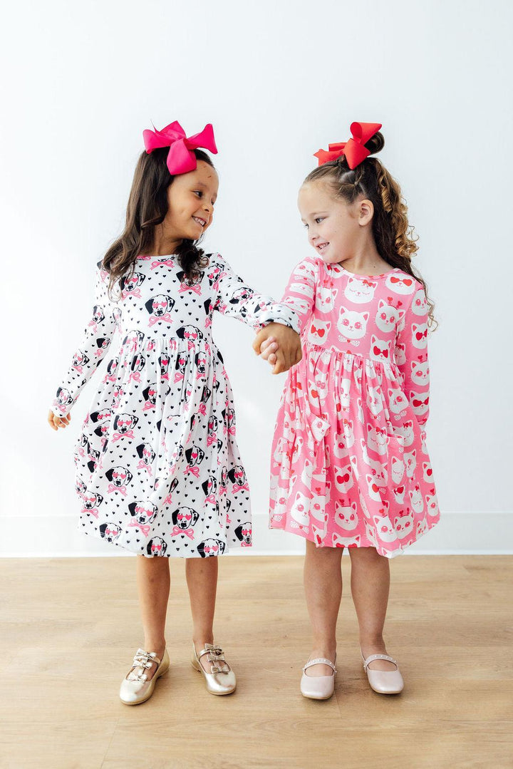 Love You Spots L/S Pocket Twirl Dress