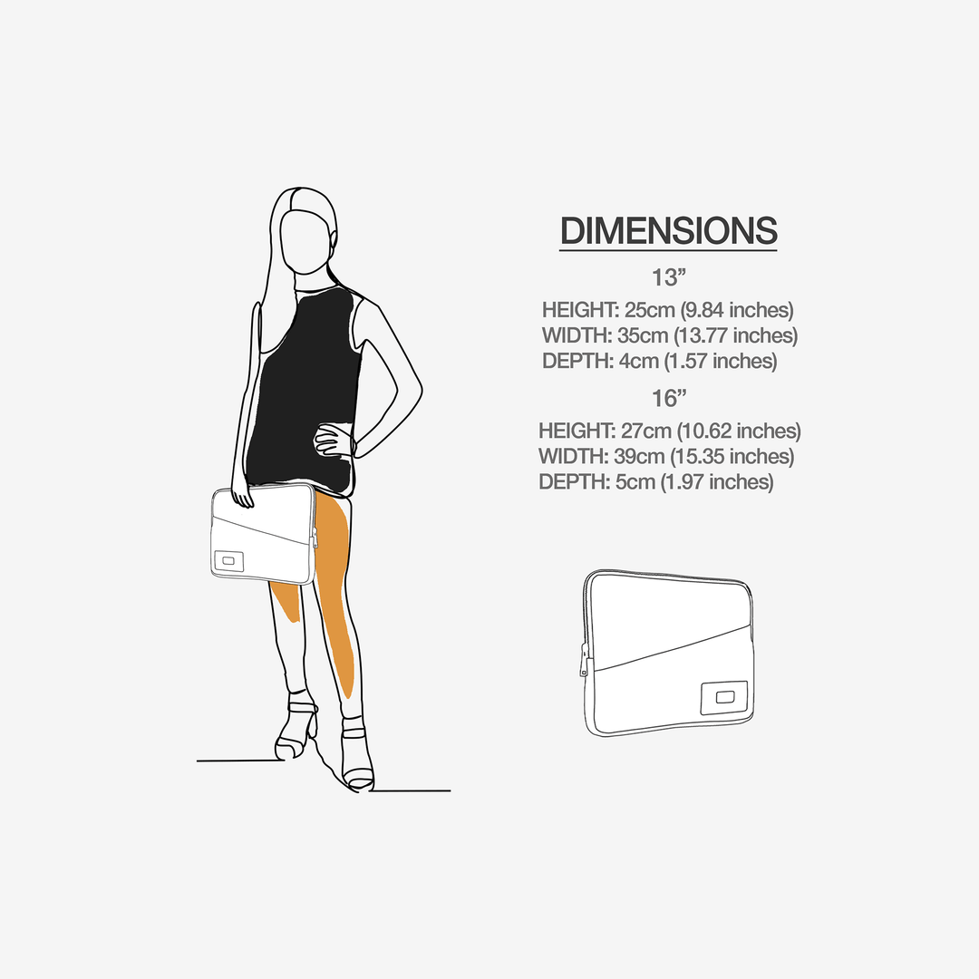 Luxury Laptop Bag BYMANYC ® New York | Eco-Friendly, Handmade for 13" &amp; 16"