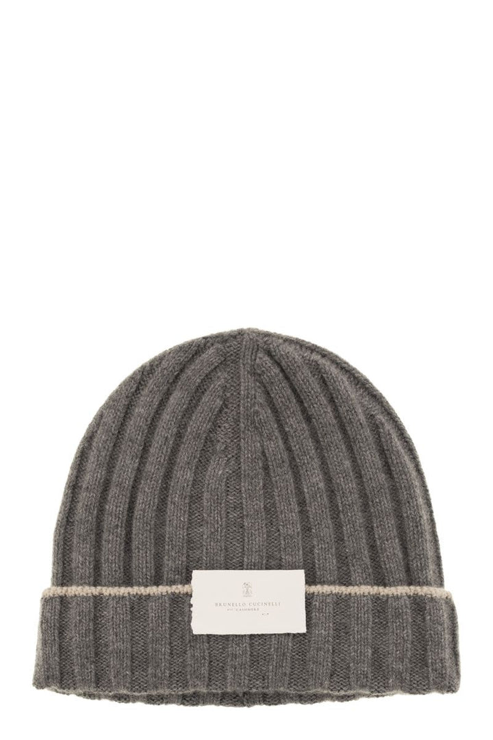 BRUNELLO CUCINELLI Chunky Ribbed Cashmere Beanie