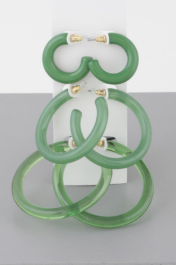 MADISON Multi Solid Hoop Earrings Set: NYFW BYMANYC ® New York