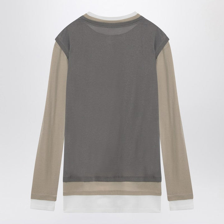 Miu Miu Set Of Three T-Shirts White/Pumice/Lead Women