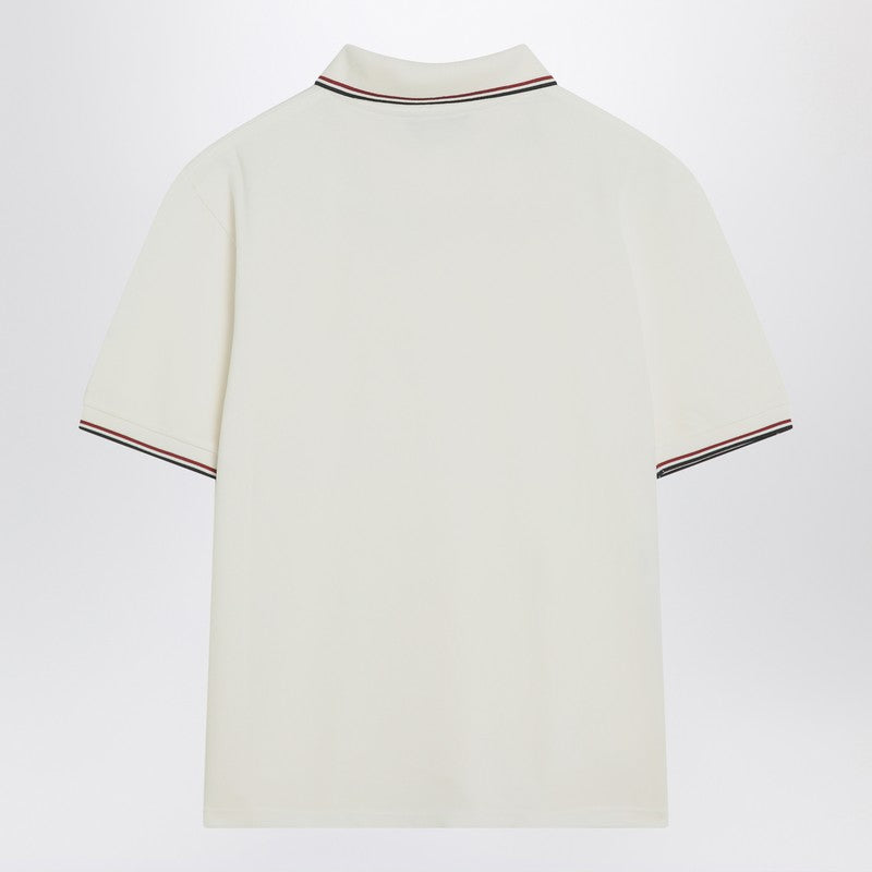 Miu Miu White Short-Sleeve Polo With Logo Women
