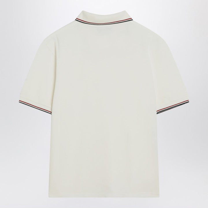 Miu Miu White Short-Sleeve Polo With Logo Women