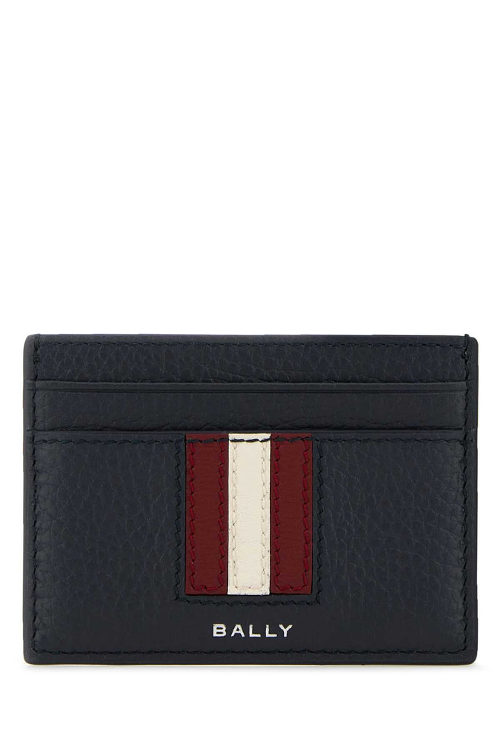 BALLY Mini Leather Card Holder for Men