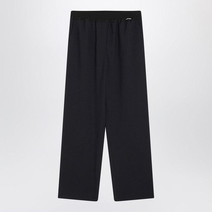 Miu Miu Blue Wool Pants Women