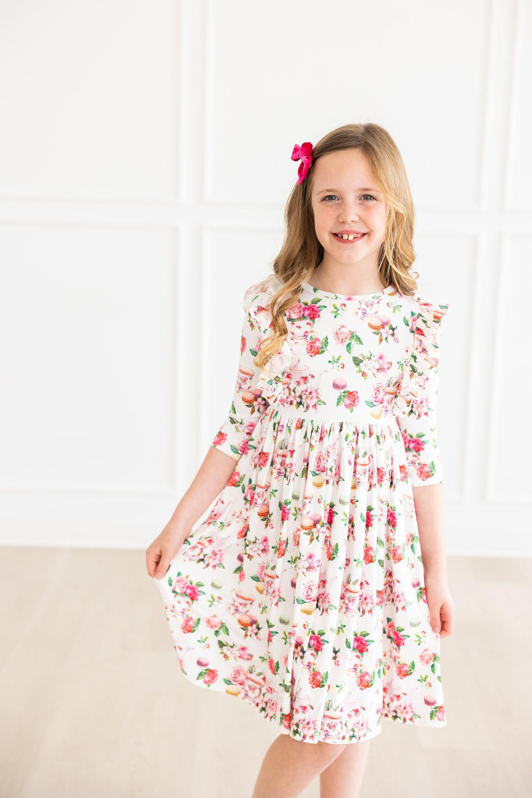 SALE Macarons &amp; Tea Ruffle Twirl Dress