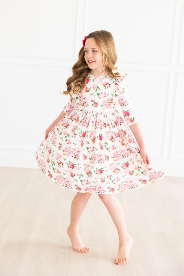 SALE Macarons &amp; Tea Ruffle Twirl Dress
