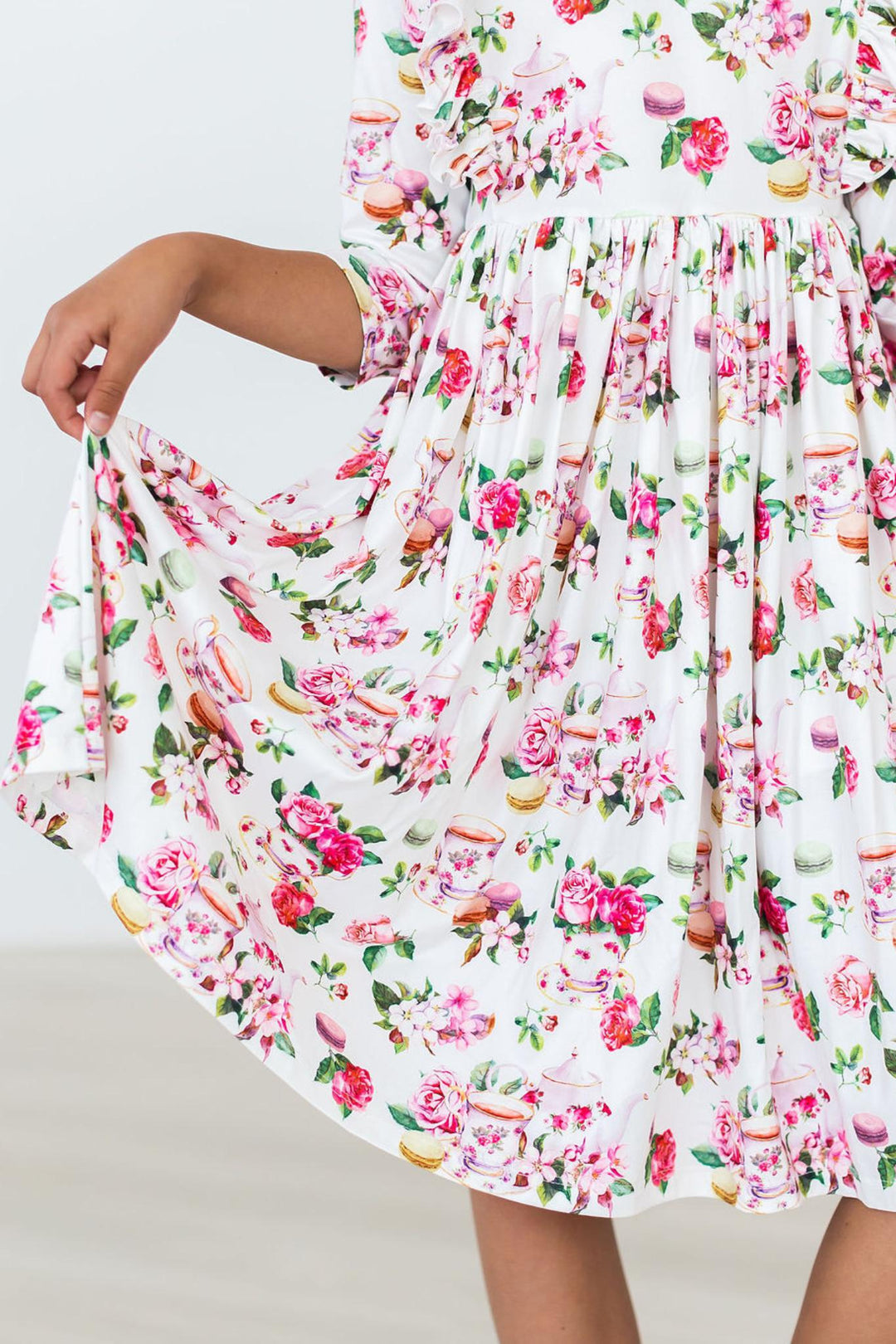 SALE Macarons &amp; Tea Ruffle Twirl Dress