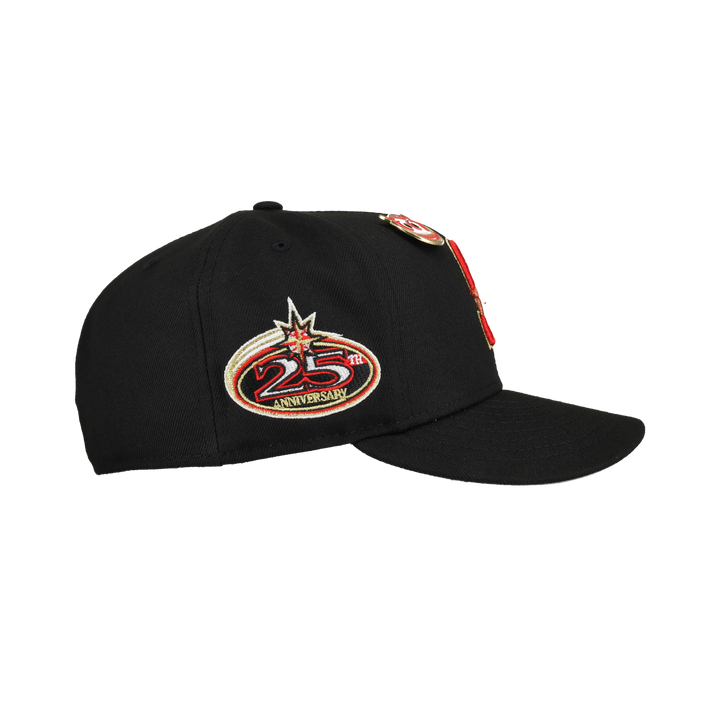 Seattle Mariners 25th Anniversary Black Metallic 59Fifty Fitted Hat