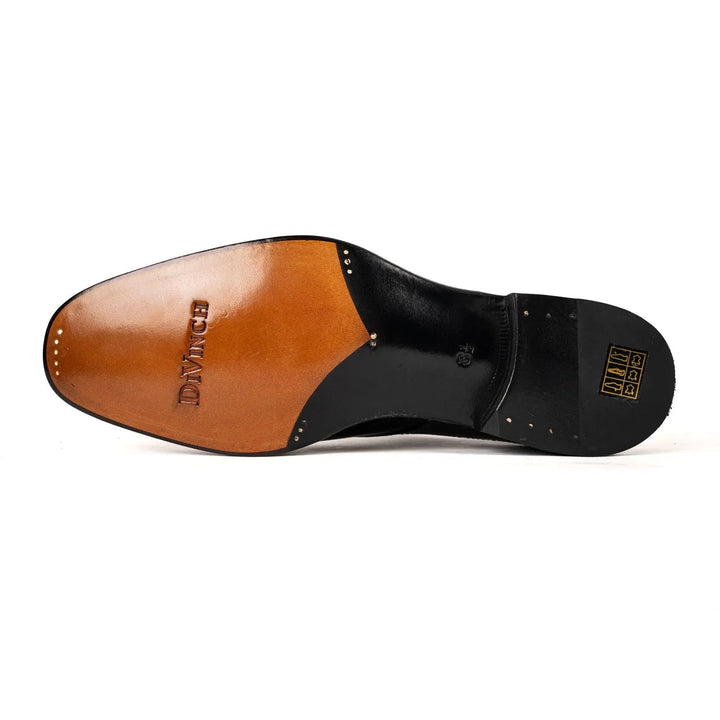 Goodyear Welted Oxford Shoes in Black Leather