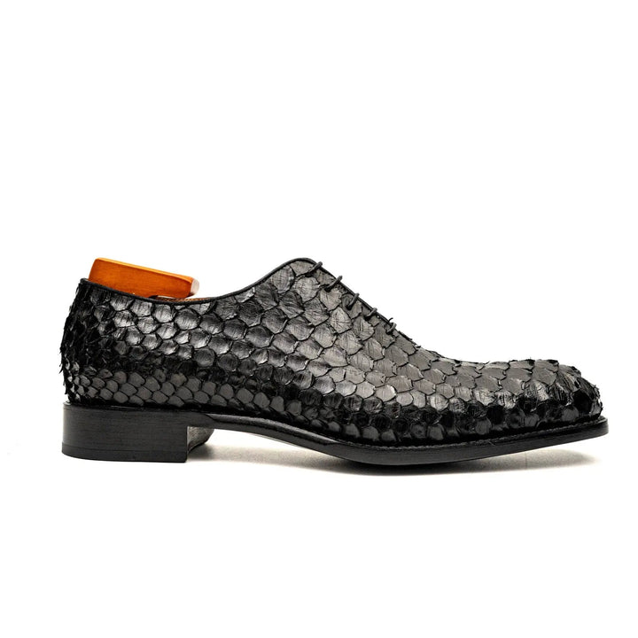 Python leather dress shoes
