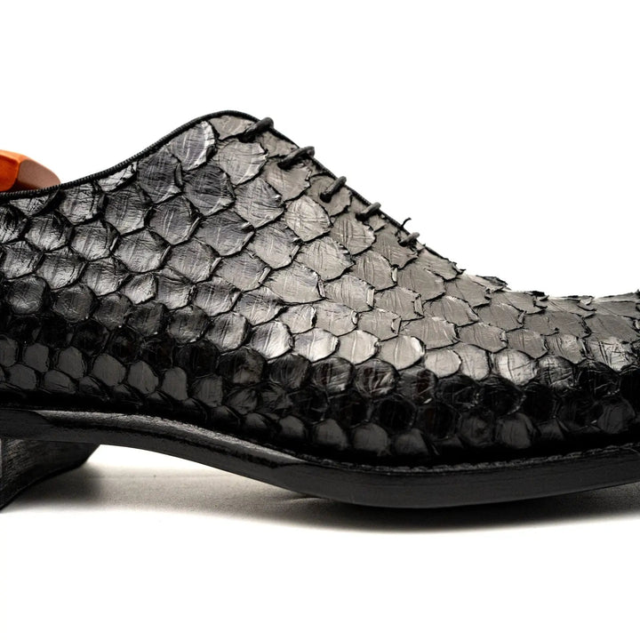 Python leather dress shoes