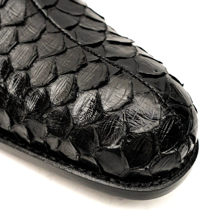 Python leather dress shoes