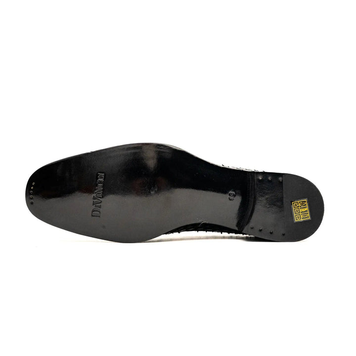 Python leather dress shoes