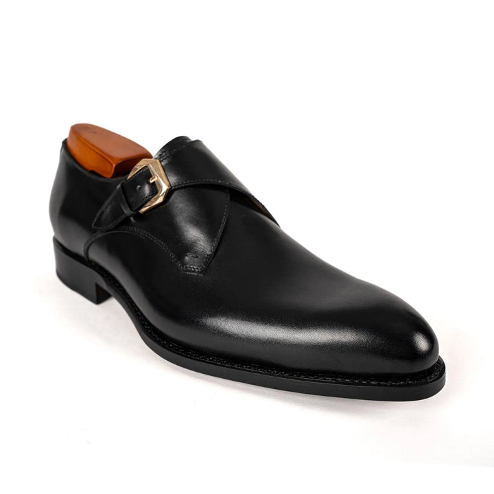 Goodyear Welted Calfskin Monk Strap Shoes