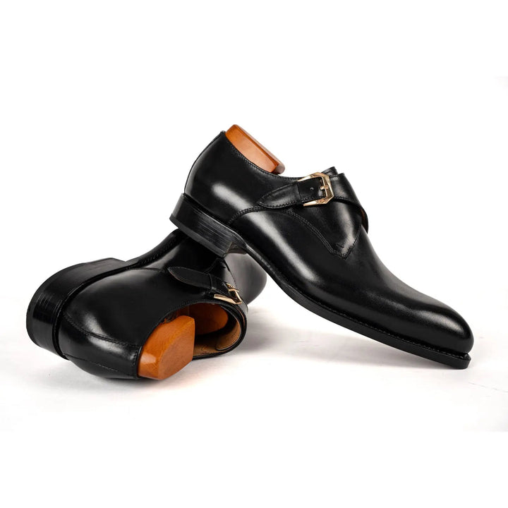 Goodyear Welted Calfskin Monk Strap Shoes