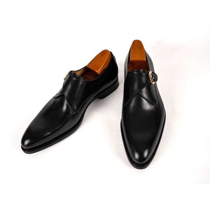 Goodyear Welted Calfskin Monk Strap Shoes