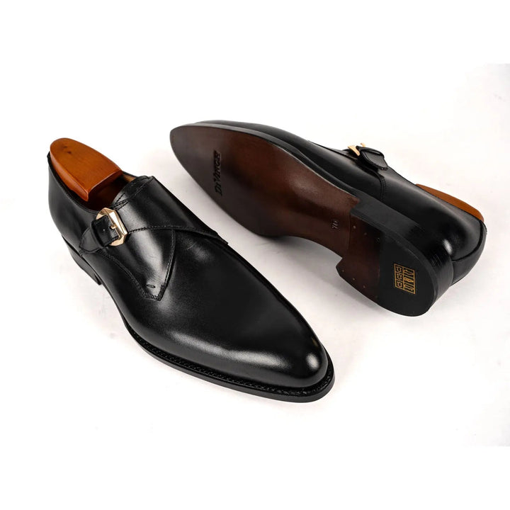 Goodyear Welted Calfskin Monk Strap Shoes