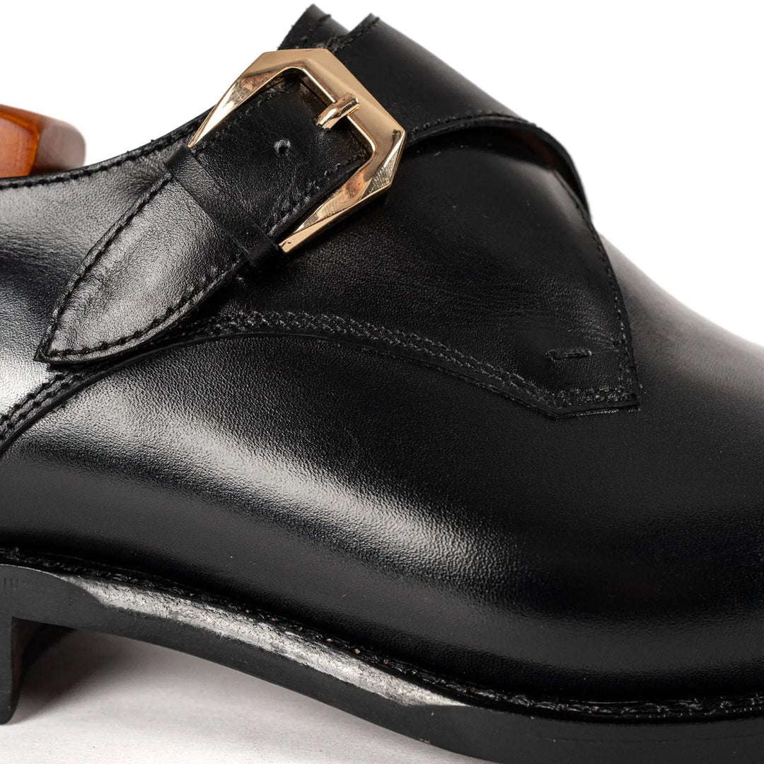 Goodyear Welted Calfskin Monk Strap Shoes
