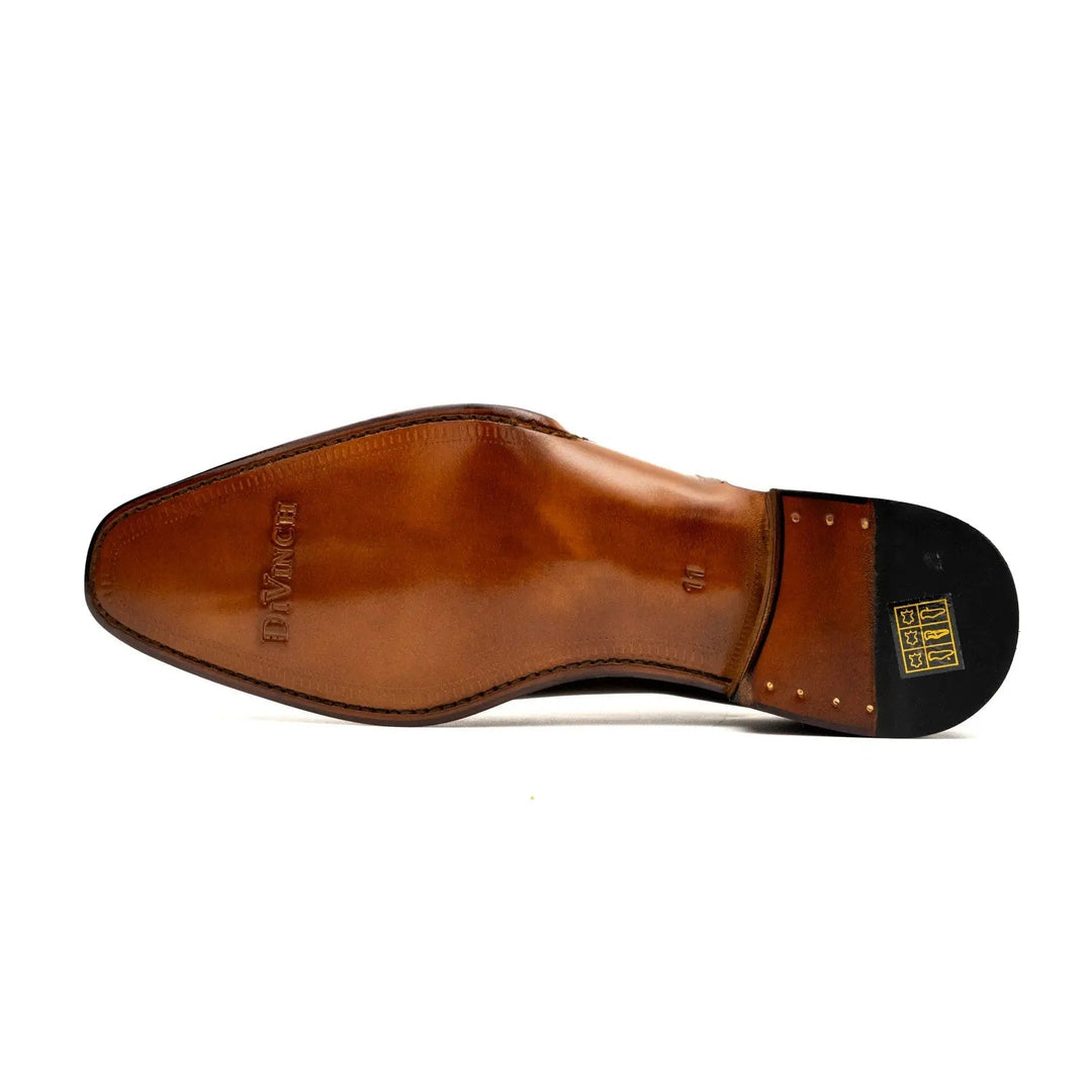Goodyear Handmade Patina Oxford Shoes-Brown