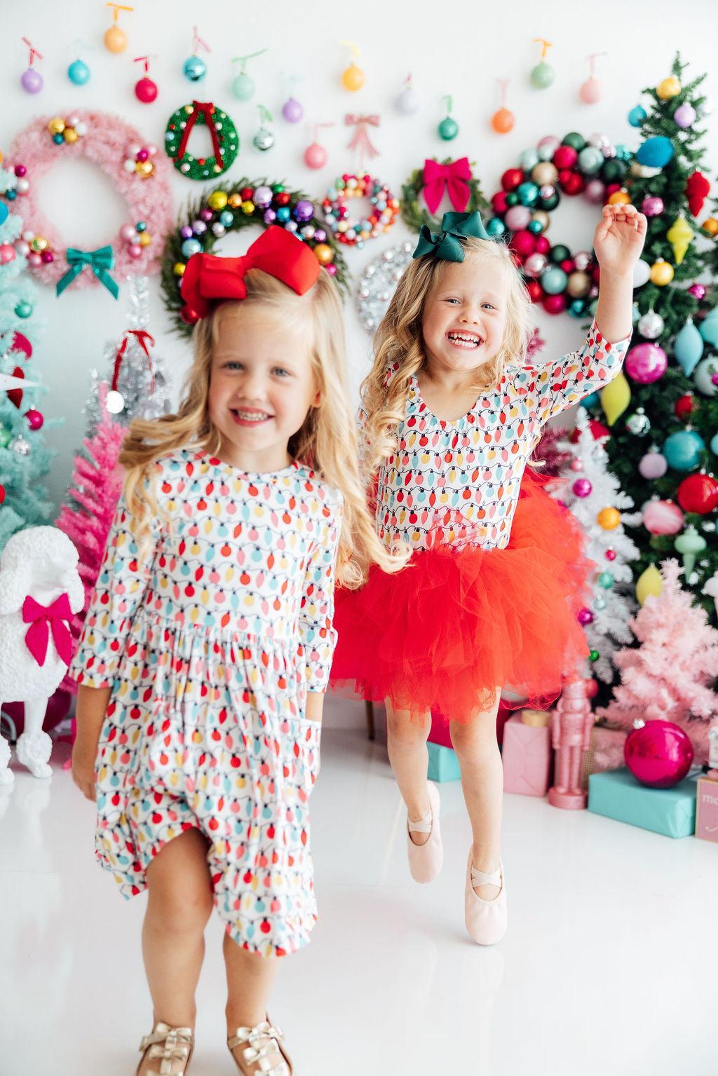 Merry &amp; Bright 3/4 Tutu Leotard