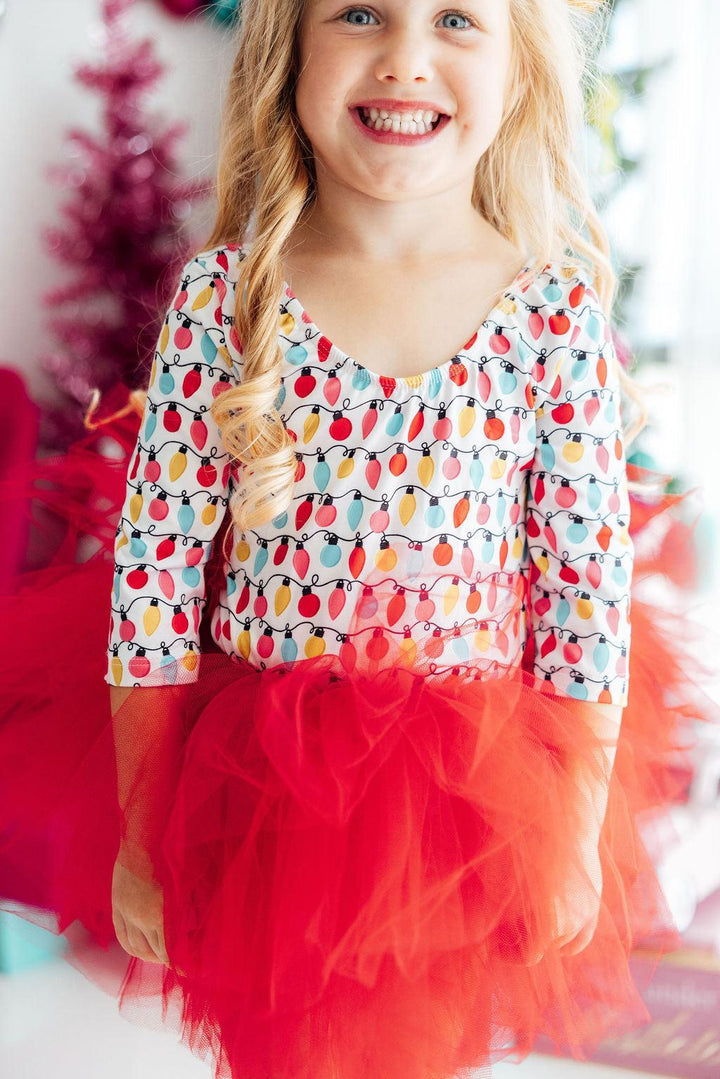 Merry &amp; Bright 3/4 Tutu Leotard