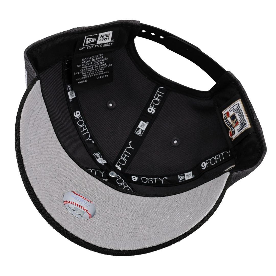 New York Mets 9Forty A Frame Snapback Hat (Graphite/Black)