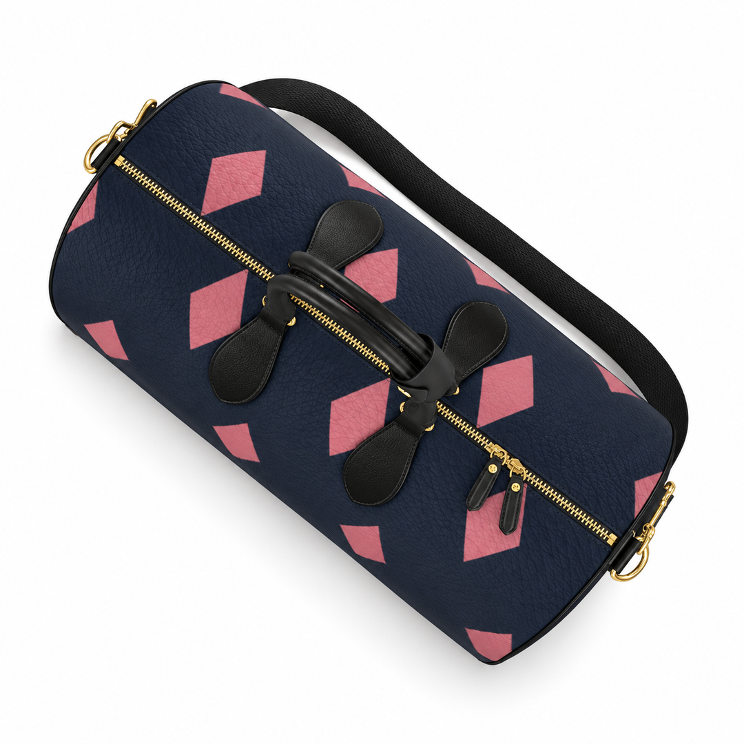 View details for S7 Midnight Royale | Rose-Gold Diamond Leather Duffle Bag S7 Midnight Royale | Rose-Gold Diamond Leather Duffle Bag