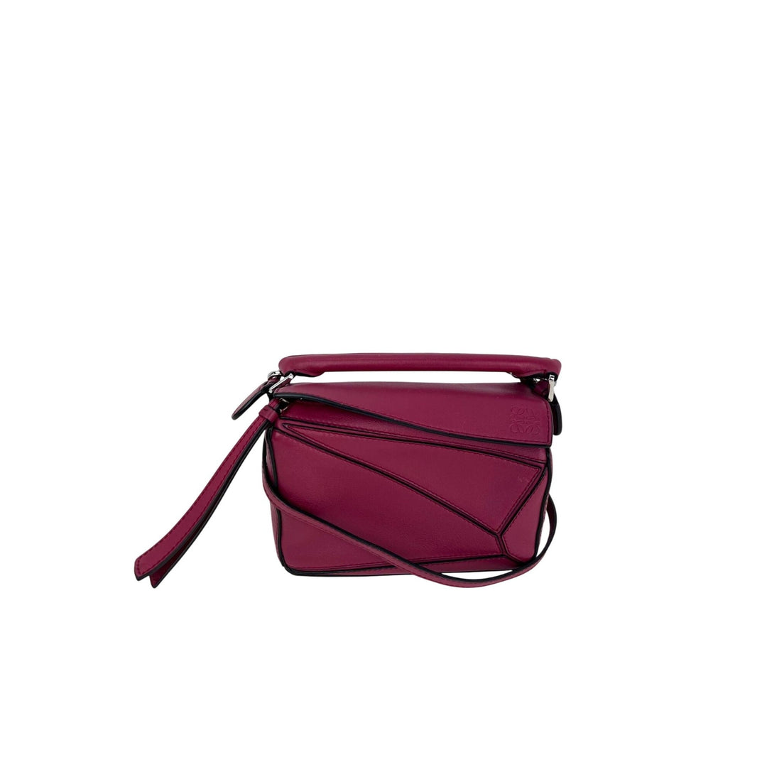 Loewe Mini Puzzle crimson calfskin crossbody bag – STORE 7994