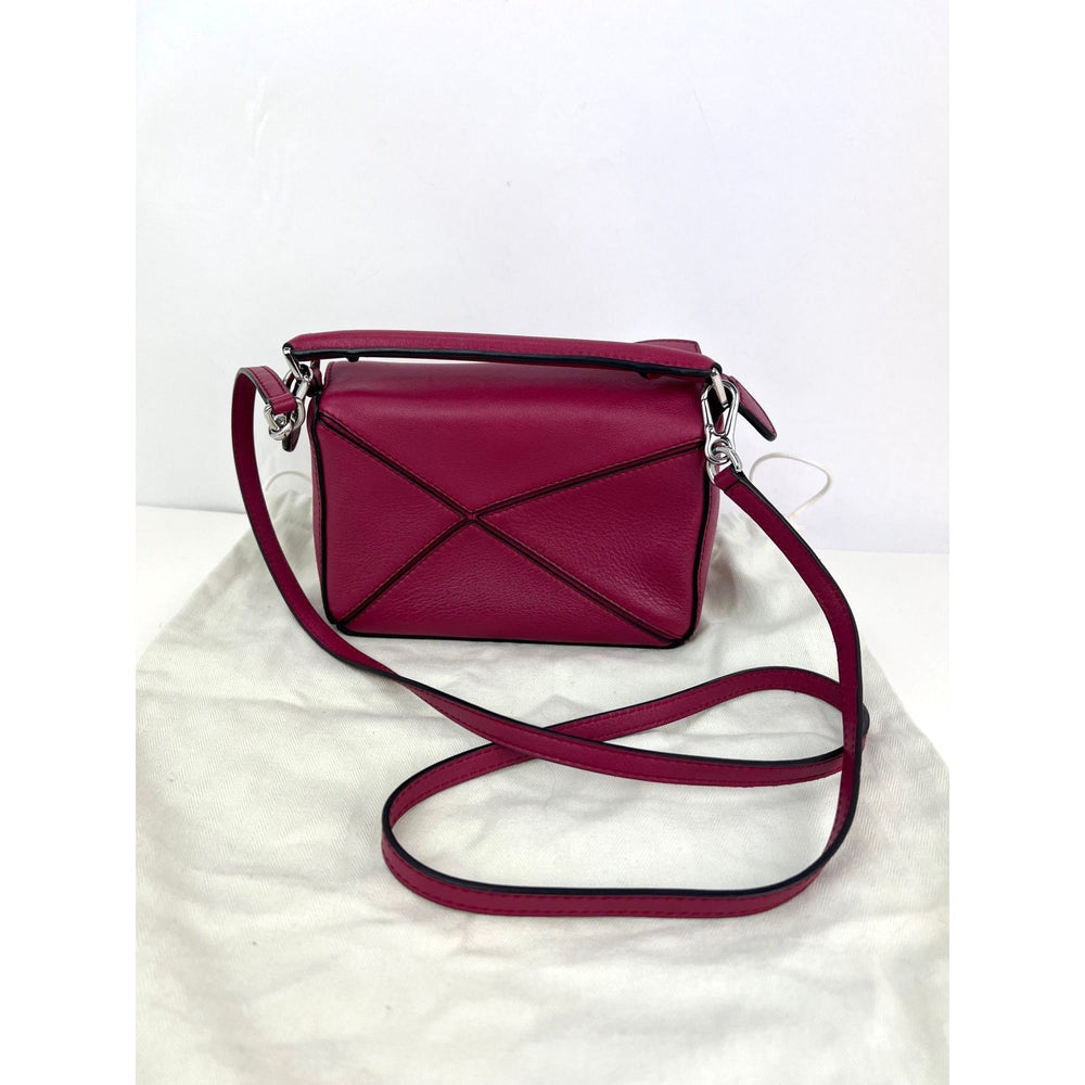 Loewe Mini Puzzle crimson calfskin crossbody bag – STORE 7994